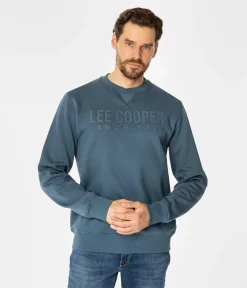 Bluza męska z napisami ALBERTO 2810 INDIAN TEAL