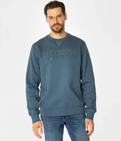 Bluza męska z napisami ALBERTO 2810 INDIAN TEAL