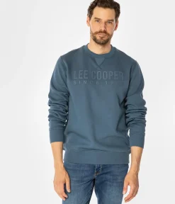 Bluza męska z napisami ALBERTO 2810 INDIAN TEAL