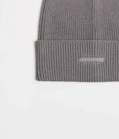 Czapka zimowa męska z kaszmirem 9012 GREY MELANGE