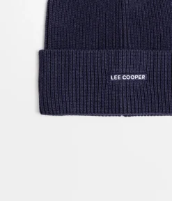Czapka zimowa męska z wełną merino 5052 NAVY