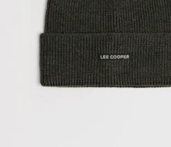 Czapka zimowa męska z wełną merino 5052 KHAKI