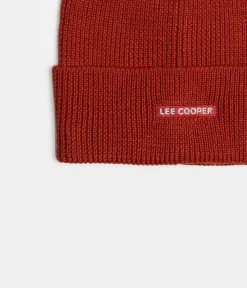 Czapka zimowa męska z wełną merino 5052 RED OCHRE