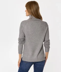 Golf damski z wiskozą MAYA 5050 GREY MELANGE