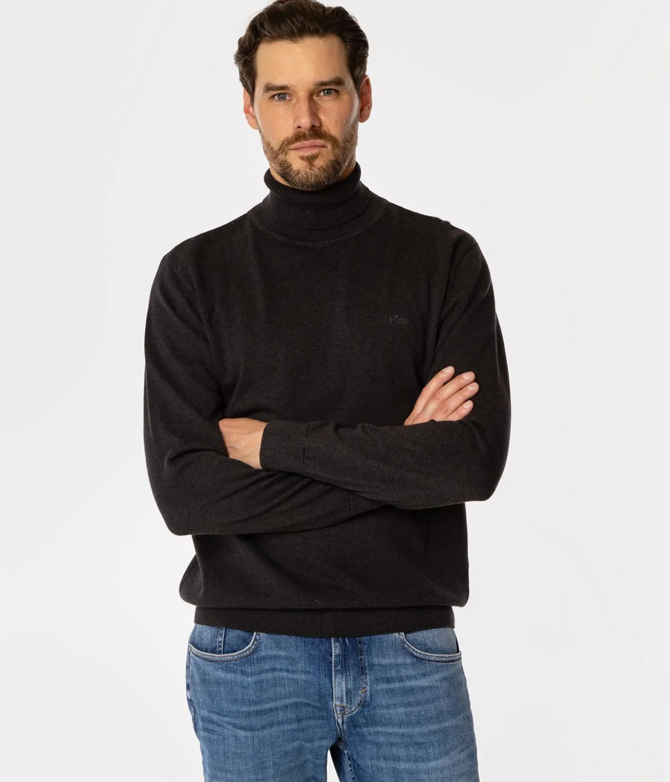 Golf męski SANTO 4310 GREY MELANGE