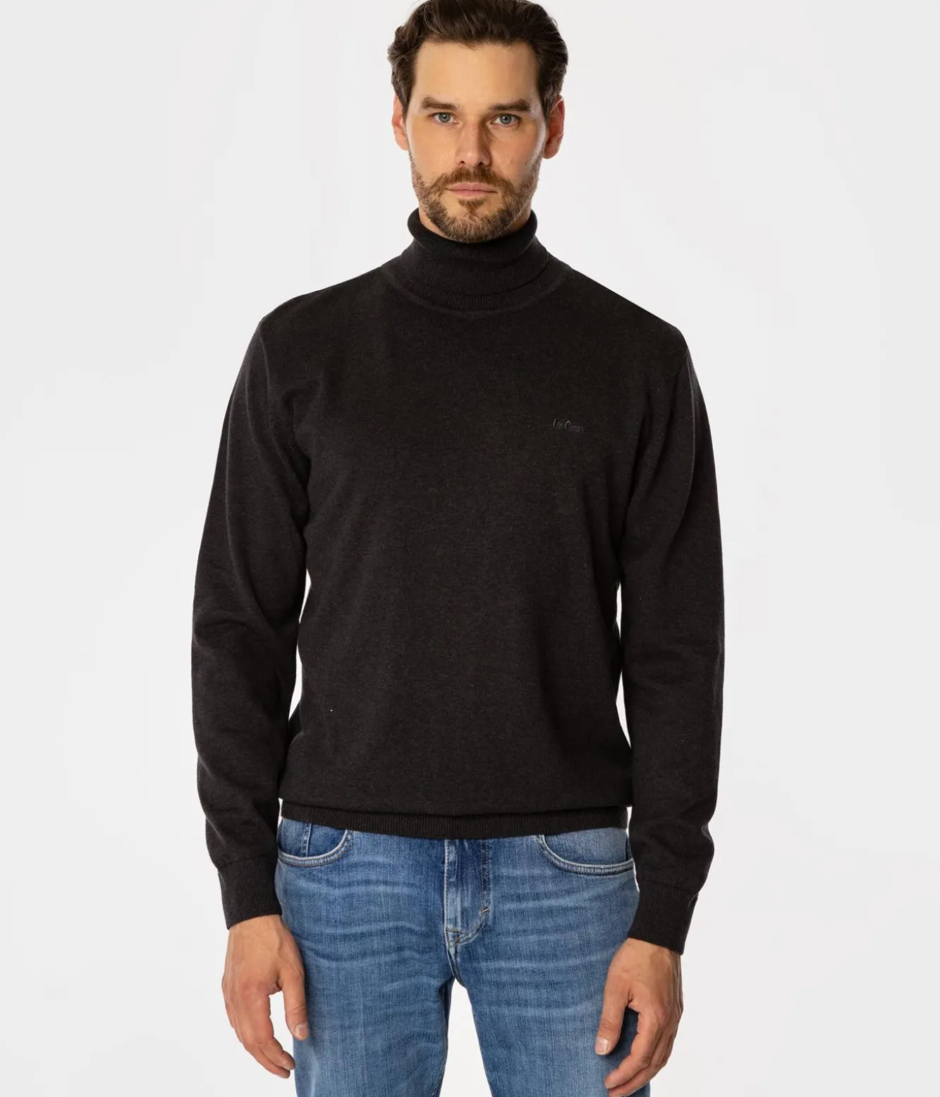 Golf męski SANTO 4310 GREY MELANGE