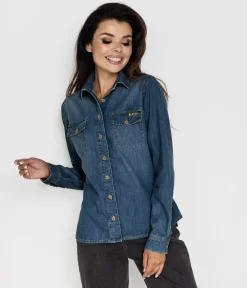 Jeansowa koszula damska JANET 2499 DARK USED