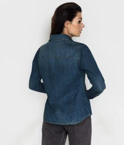 Jeansowa koszula damska JANET 2499 DARK USED