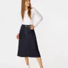 Jeansowa spódnica EDNA 2459 BLUE BLACK