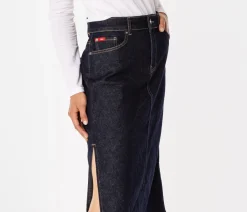 Jeansowa spódnica EDNA 2459 BLUE BLACK