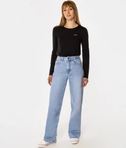 Jeansy damskie baggy POLLY 0170 LIGHT BRUSHED USED