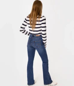 Jeansy damskie bootcut BECCA 2418 STONE USED