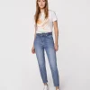 Jeansy damskie mom jeans MATEA 9840 BRUSHED USED