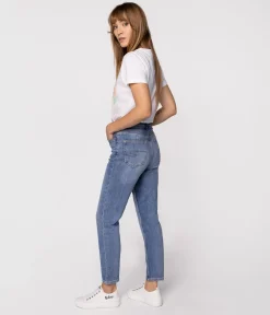 Jeansy damskie mom jeans MATEA 9840 BRUSHED USED