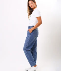Jeansy damskie mom jeans CLARINE 1720 BRUSHED USED