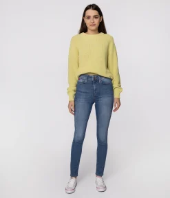 Jeansy damskie skinny DAILY 3159 MID USED