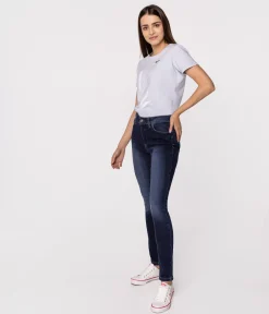 Jeansy damskie skinny SCARLET 2519 DARK USED