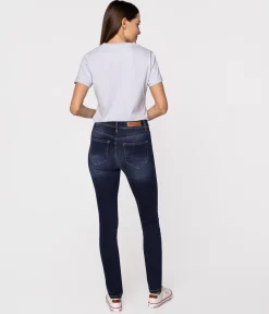 Jeansy damskie skinny SCARLET 2519 DARK USED