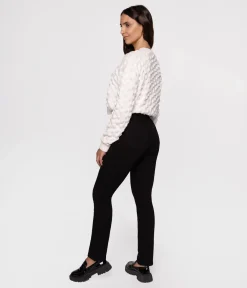 Jeansy damskie slim LC135 8151 BLACK