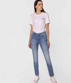 Jeansy damskie slim LC135 3006 LIGHT USED