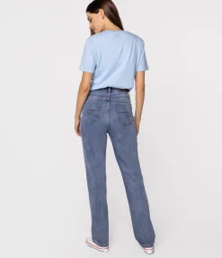 Jeansy damskie straight PARIS 9840 STONE