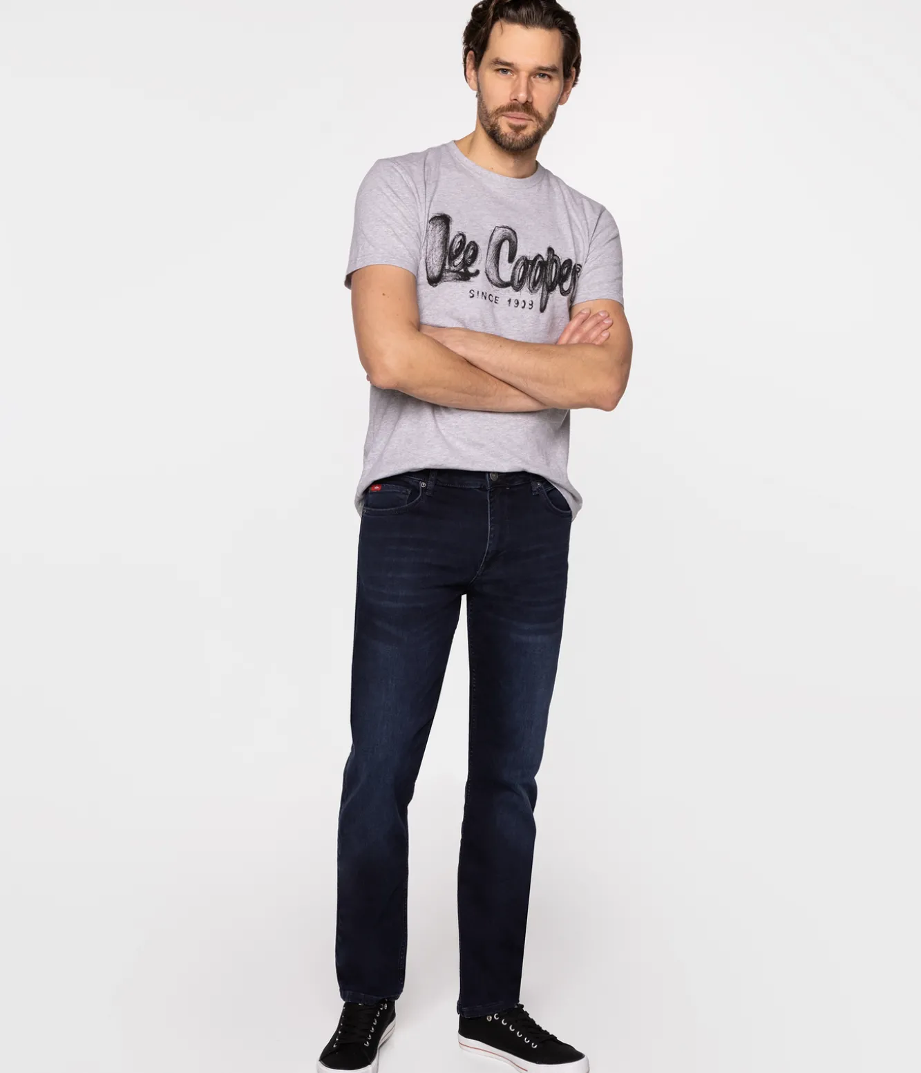 Jeansy męskie regular MARCUS 1386 DARK USED