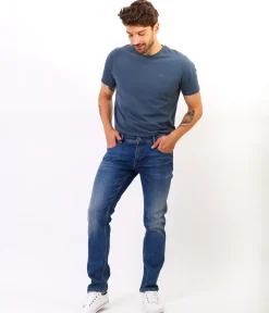 Jeansy męskie slim JAMES 2506 DESTROYED