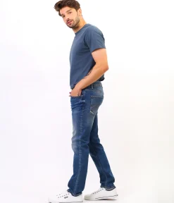 Jeansy męskie slim JAMES 2506 DESTROYED