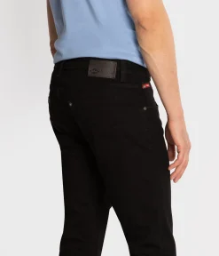 Jeansy męskie slim NORRIS 1900 BLACK