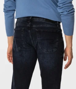 Jeansy męskie straight HARRY 2540 BLUE BLACK USED