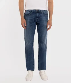 Jeansy męskie tapered LC7504 1558 BRUSHED USED