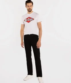 Jeansy męskie tapered LC7504 1900 BLACK