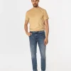 Jeansy męskie tapered slim LONDON 1087 BRUSHED USED