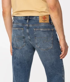 Jeansy męskie tapered slim LONDON 1087 BRUSHED USED
