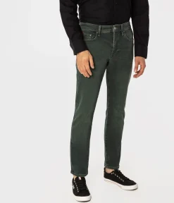 Jeansy męskie tapered slim LONDON 1047 GREEN