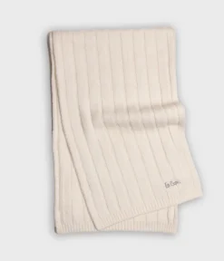 Komplet z kaszmirem czapka zimowa damska i szalik 3321 OFF WHITE