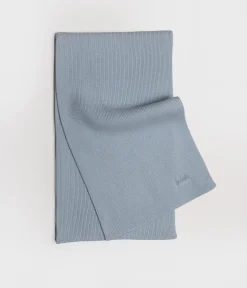 Komplet z kaszmirem czapka zimowa damska i szalik 9011 LIGHT BLUE