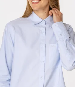 Koszula damska oversize LENA OXFORD BLUE