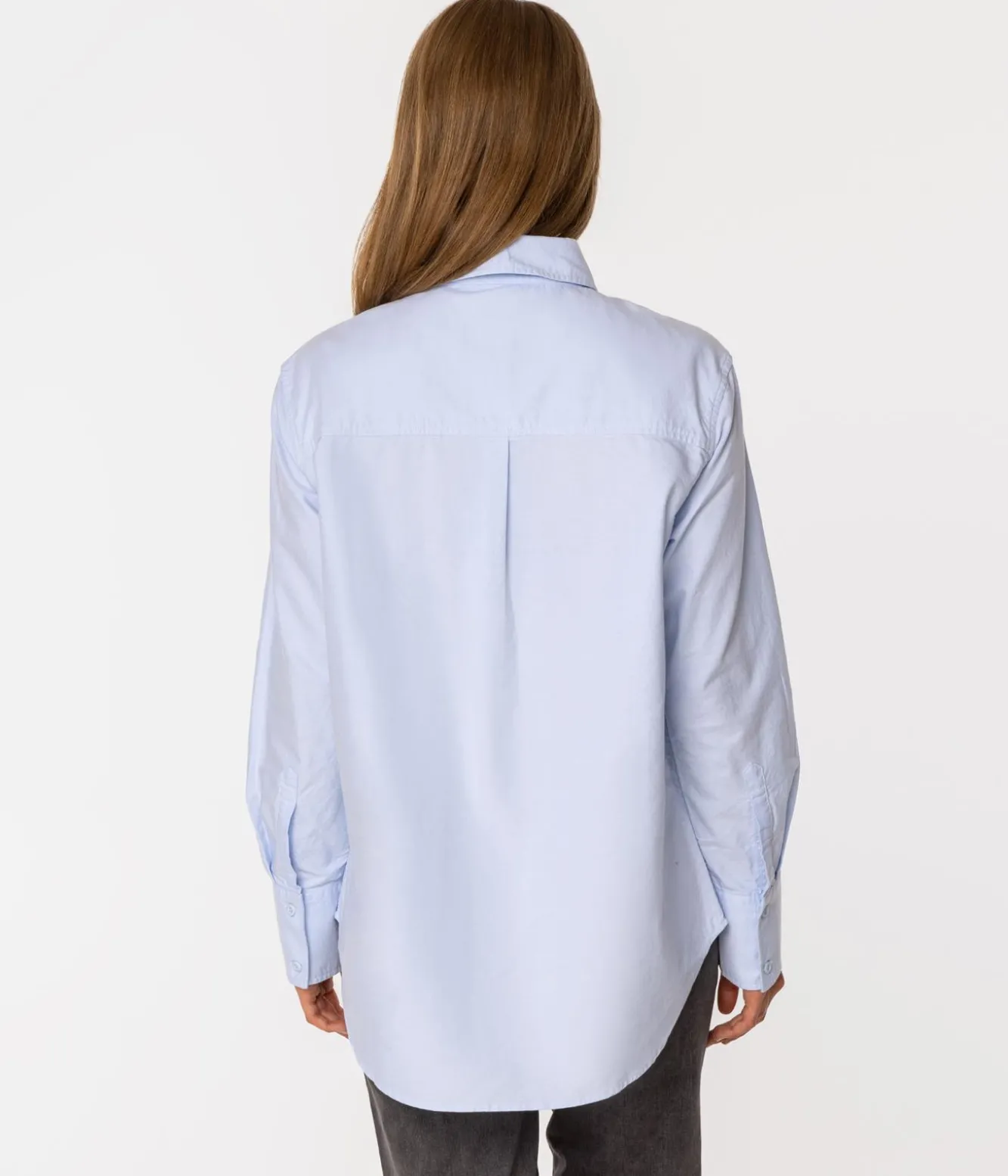 Koszula damska oversize LENA OXFORD BLUE
