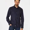 Koszula meska slim z mikroprintem WINDSOR 62MP NAVY