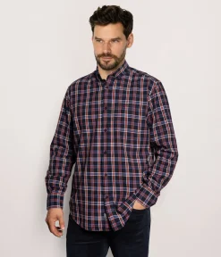 Koszula męska comfort NEW TENBY 14KZ RED OCHRE