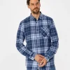 Koszula męska regular w kratę SCOTT 5735 NAVY INDIGO