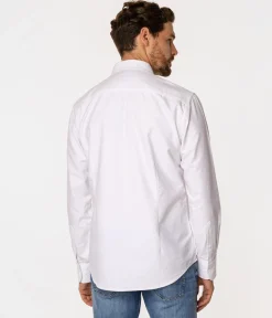 Koszula męska slim LIAM OXFORD WHITE