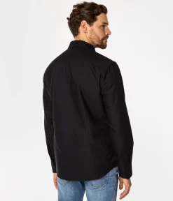 Koszula męska slim LIAM OXFORD BLACK