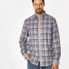 Koszula regular w kratę WAYNE 9310 GREY
