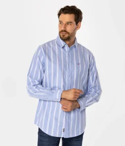 Koszula regular w kratę WAYNE 9338 BLUE