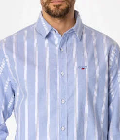Koszula regular w kratę WAYNE 9338 BLUE