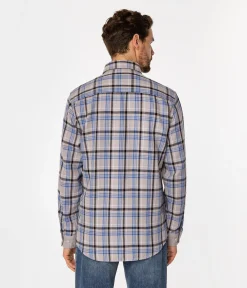 Koszula regular w kratę WAYNE 9310 GREY