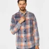 Koszula regular w kratę WILL 9339 ORANGE INDIGO