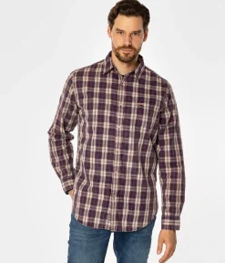 Koszula regular w kratę WILL 9305 VIOLET INDIGO